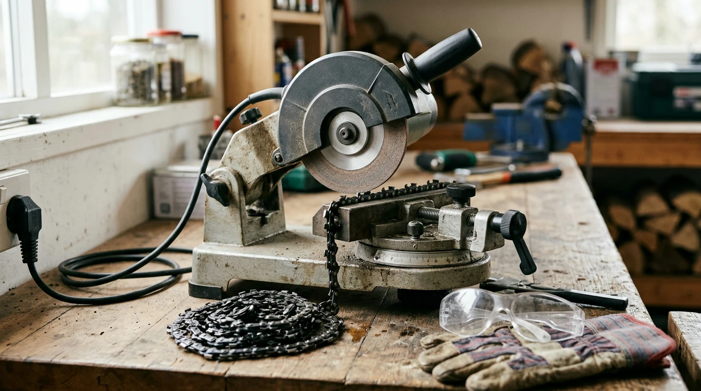 230W Electric Chainsaw Sharpener: Adjustable Chain Grinder
