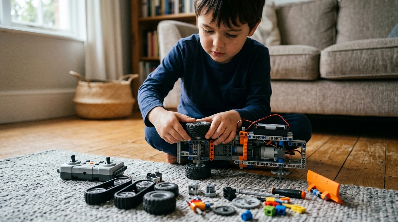 5-in-1 RC STEM Building Kit: Robot, Tank & Snowplow