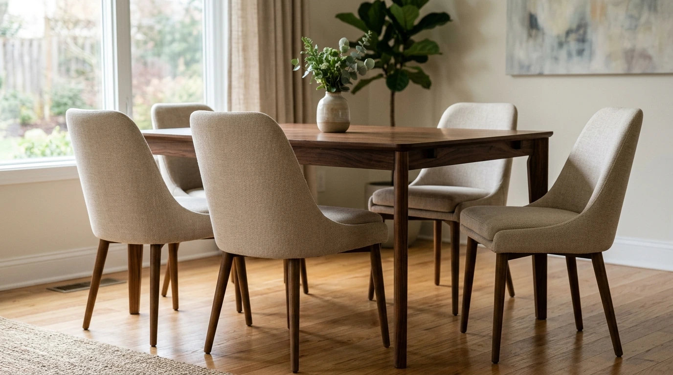 Elegant Upholstered Dining Chairs: Comfort & Fit Guide