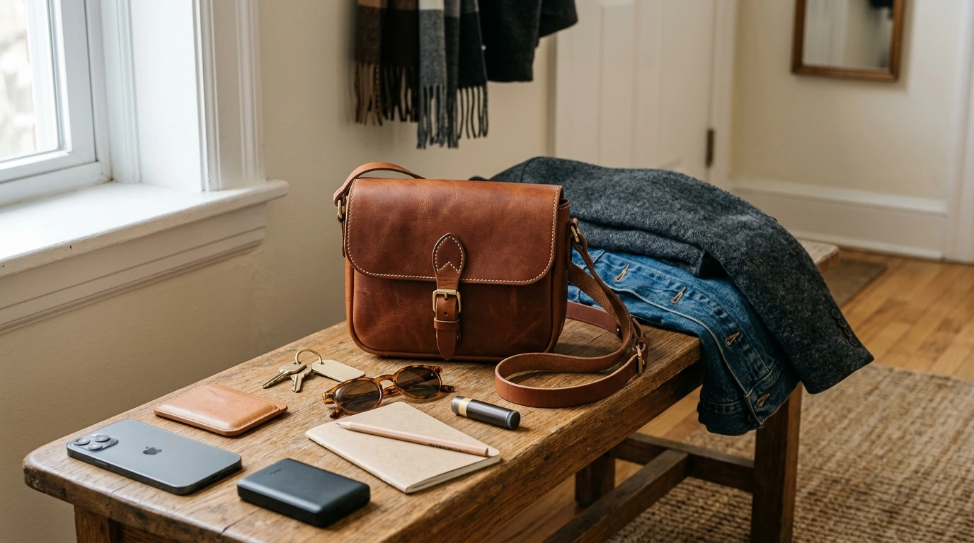 Retro Leather Shoulder-Crossbody Bag: Fit, Style, Care