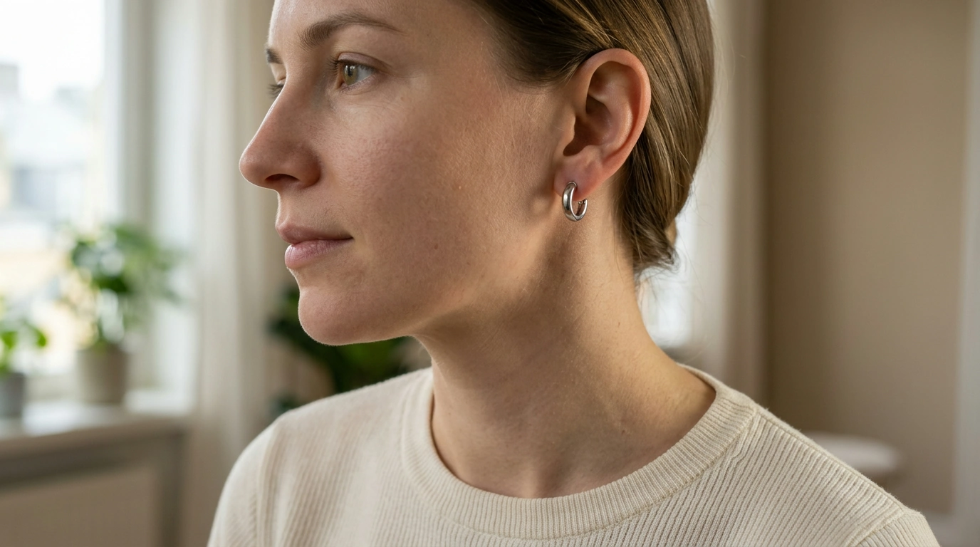 Stainless Steel Clip-On Hoop Earrings for Unpierced Ears