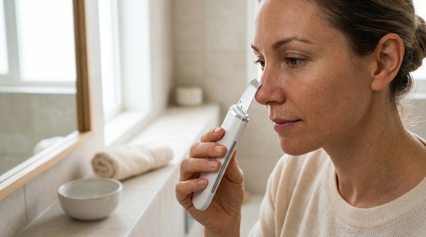Ultrasonic Scrubber Routine for Blackheads & Pores