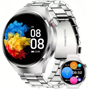 Outdoor Waterproof Smartwatch: Bluetooth Calls + Health