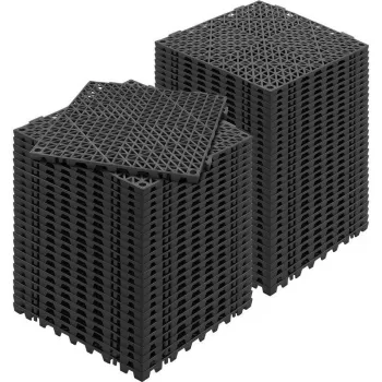 55PCS Interlocking Drainage Tiles for Patio & Pool Areas