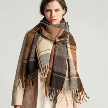 Cashmere-Feel Pashmina Wrap with Tassels: Style Guide