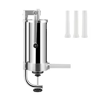 3L Vertical Sausage Stuffer: Tubes, Tips & Cleaner Links